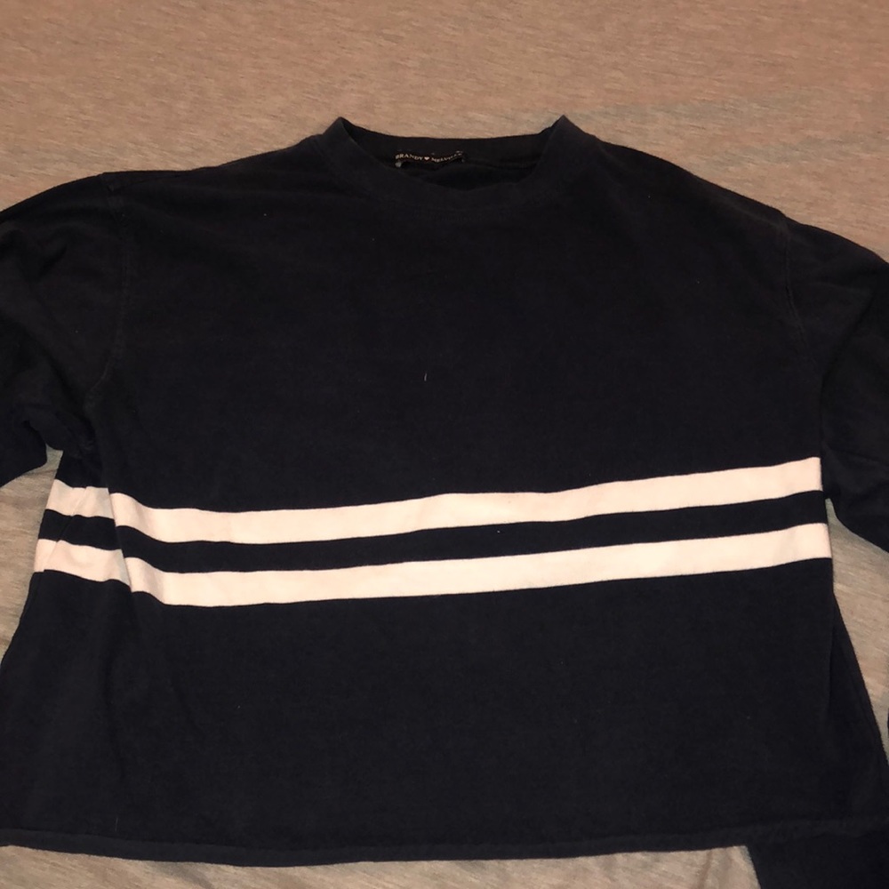 Brandy Melville navy blue crop top